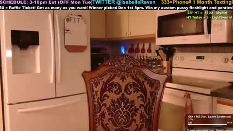 IsabelleRaven online show from September 12, 11:56 pm