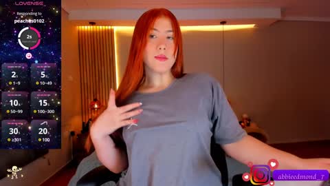 Snapshot of abbieedmond chatting on December 14, 4:34 am Abbie Edmond online show from December 14, 4:34 am