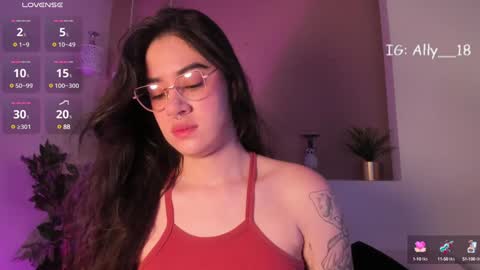 Snapshot of ally_addams chatting on December 18, 3:47 am Ally online show from December 18, 3:47 am