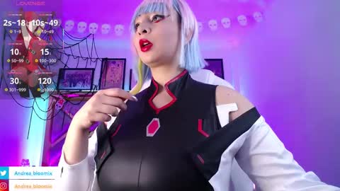 Snapshot of andrea_bloomix chatting on October 27, 2:34 pm Andrea Bloomix online show from October 27, 2:34 pm