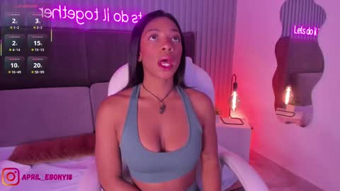 Snapshot of april_ebony18_ chatting on March 10, 10:39 am April online show from March 10, 10:39 am