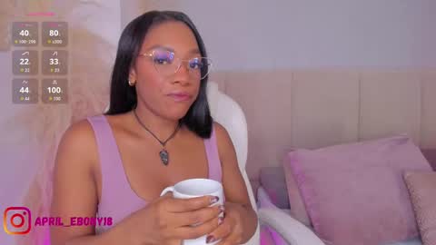 Snapshot of april_ebony18_ chatting on October 2, 11:04 am April online show from October 2, 11:04 am