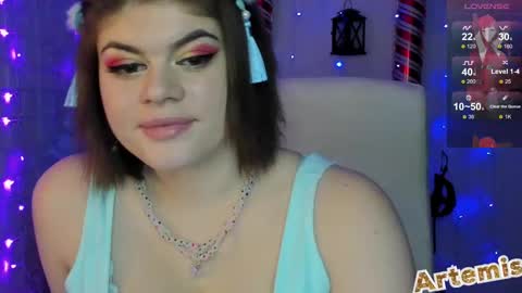 Snapshot of artemis696 chatting on December 20, 11:00 am Artemis my pvt is open and lovense is active online show from December 20, 11:00 am