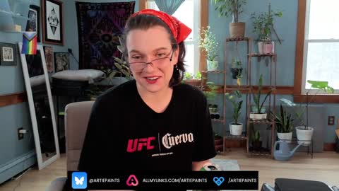 Artie Paints online show from February 6, 5:40 pm