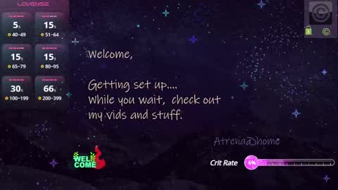 Snapshot of atrena chatting on December 20, 2:52 am Atrena online show from December 20, 2:52 am