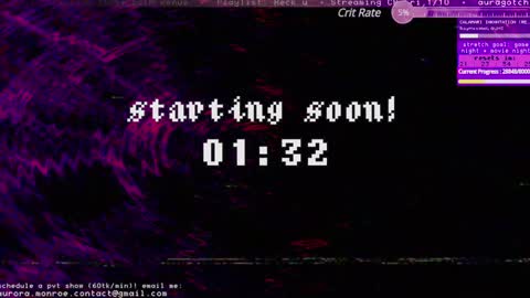 Aurora  Aura online show from January 10, 5:05 am