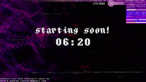 Aurora  Aura online show from January 18, 1:08 am