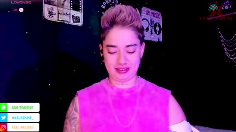 Snapshot of axel_rouse1 chatting on October 28, 4:46 pm Axel Rouse online show from October 28, 4:46 pm