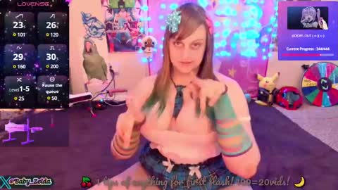 BabyZelda online show from January 1, 3:35 pm