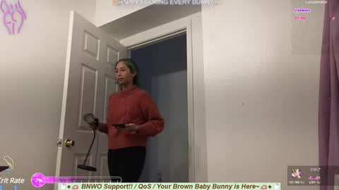 Snapshot of bunnycheekz chatting on February 21, 4:07 am Tokki bunny online show from February 21, 4:07 am