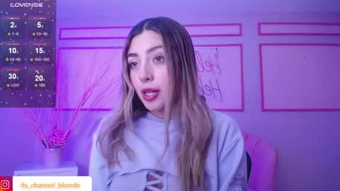 Snapshot of channel_blonde_a chatting on January 24, 5:11 pm channel_blonde_a online show from January 24, 5:11 pm