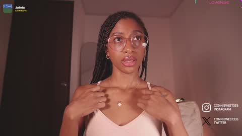 Snapshot of connie_west0 chatting on January 8, 9:23 pm independent model online show from January 8, 9:23 pm