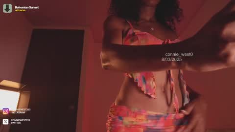 Snapshot of connie_west0 chatting on March 8, 8:57 pm independent model online show from March 8, 8:57 pm