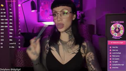 Snapshot of dgtlgrl chatting on October 7, 6:34 pm dgtlgrl online show from October 7, 6:34 pm