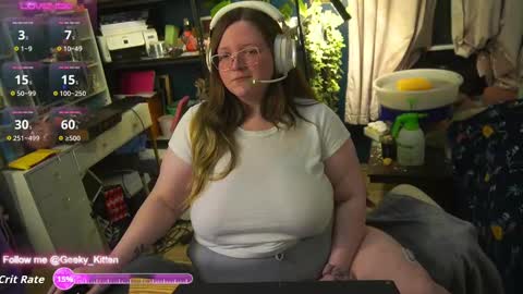 Snapshot of geeky_kitten chatting on September 21, 2:10 am Geeky Kitten Leina - online show from September 21, 2:10 am