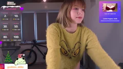 Snapshot of goddessakiko chatting on December 18, 1:02 pm Akiko online show from December 18, 1:02 pm