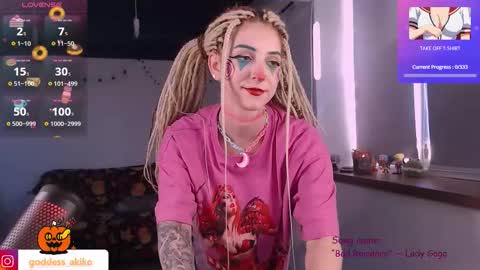 Snapshot of goddessakiko chatting on October 21, 1:26 pm Akiko online show from October 21, 1:26 pm