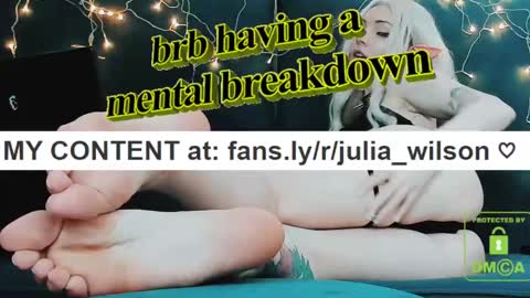 Snapshot of julia_wilson chatting on February 11, 5:07 pm ALL MY CONTENT at online show from February 11, 5:07 pm