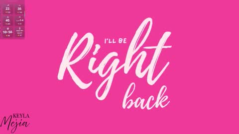 Keyla  online show from October 20, 1:03 pm