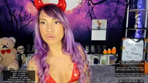 Lana Del Bae online show from October 2, 2:16 am