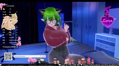 Snapshot of liorasublime chatting on September 10, 6:57 am im Liora uwu online show from September 10, 6:57 am