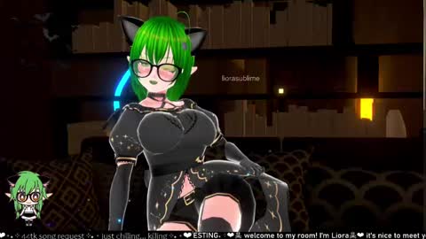 Snapshot of liorasublime chatting on March 5, 9:28 pm im Liora uwu online show from March 5, 9:28 pm