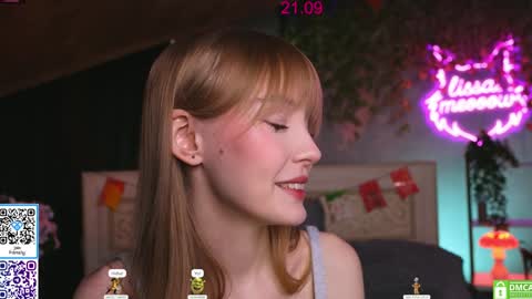 Snapshot of lissa_meooow chatting on September 21, 6:23 am your Liza again. Next stream Dec. 1 at 2 or 3 GMT online show from September 21, 6:23 am
