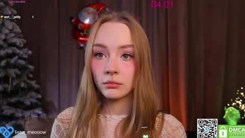 Snapshot of lissa_meooow chatting on January 4, 3:40 am your Liza again. Next stream Dec. 1 at 2 or 3 GMT online show from January 4, 3:40 am