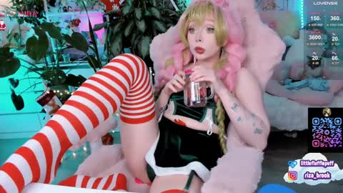 Snapshot of littleflufflepuff chatting on December 25, 11:20 pm Riza Riri Puff online show from December 25, 11:20 pm