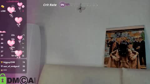 Snapshot of megan_violer chatting on October 6, 10:25 pm Megan Mon Fri 1600-2200pm Tue Wen Sat 0900-1600pm online show from October 6, 10:25 pm