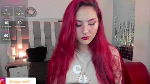 Snapshot of megan_wolf_1 chatting on December 11, 11:00 pm Megan Online 1200am To 600 am Colombian time online show from December 11, 11:00 pm