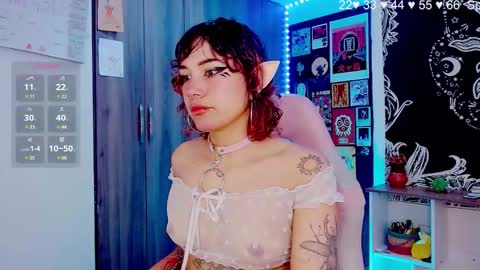 Snapshot of mel_dahlia chatting on December 18, 4:28 pm Melissa  -  -  Please help me to reach 100 thumbs up online show from December 18, 4:28 pm