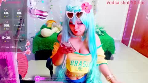 Snapshot of milkysakura chatting on January 17, 2:08 am Abby Lilia online show from January 17, 2:08 am