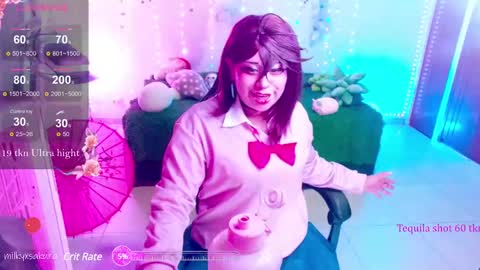 Snapshot of milkysakura chatting on February 20, 3:01 am Abby Lilia online show from February 20, 3:01 am