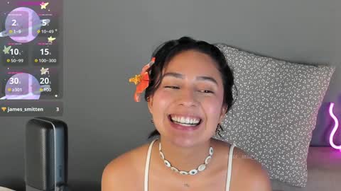 Mia  monday to saturday 6pm to 9pm time Colombia online show from January 14, 1:04 am