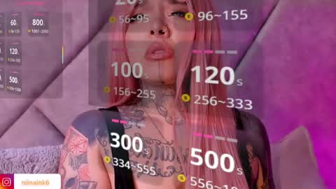 Snapshot of niinaink chatting on October 3, 1:05 pm NINAINK online show from October 3, 1:05 pm