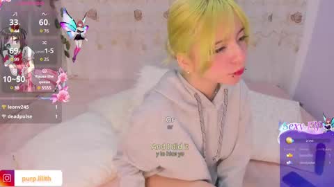Snapshot of purplelilith3 chatting on March 5, 1:21 am Purple Lilith online show from March 5, 1:21 am