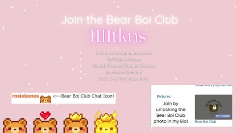 Rosie Bones online show from December 3, 11:18 pm