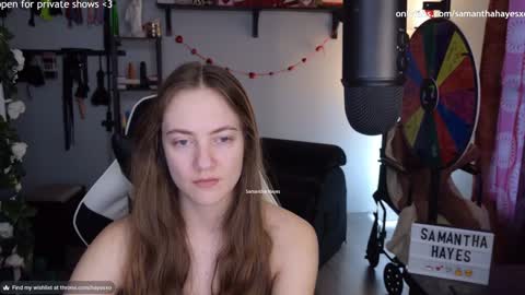 Snapshot of samanthahayesxoxo chatting on February 17, 11:11 pm The Real Samantha Hayes haha online show from February 17, 11:11 pm
