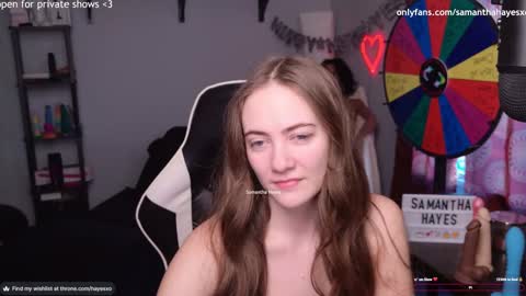 Snapshot of samanthahayesxoxo chatting on January 19, 10:17 pm The Real Samantha Hayes haha online show from January 19, 10:17 pm