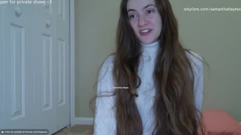 Snapshot of samanthahayesxoxo chatting on December 24, 5:49 am The Real Samantha Hayes haha online show from December 24, 5:49 am