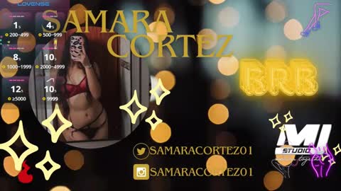 Snapshot of samaracortez chatting on February 6, 8:13 pm Sammy online show from February 6, 8:13 pm