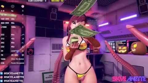 SkyeAnette online show from October 4, 1:22 am