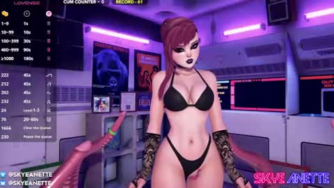 SkyeAnette online show from August 3, 1:20 am