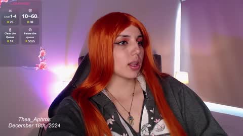 Snapshot of thea_aphros chatting on December 18, 7:41 pm Diosa Afrodita online show from December 18, 7:41 pm