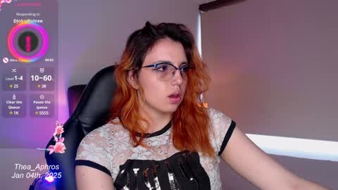 Snapshot of thea_aphros chatting on January 4, 6:30 pm Diosa Afrodita online show from January 4, 6:30 pm