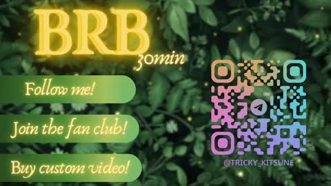 trickykitsune online show from April 3, 3:10 pm