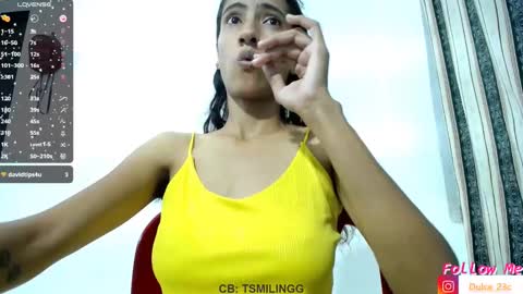 Snapshot of tsmilingg chatting on March 7, 10:54 pm  Dulce  online show from March 7, 10:54 pm