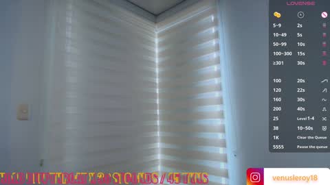 Snapshot of venus_leroy chatting on February 8, 8:32 pm Venus online show from February 8, 8:32 pm