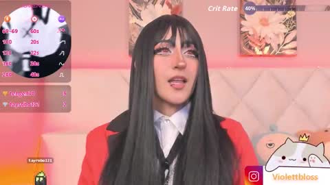 Snapshot of violettbloss chatting on September 27, 4:19 am Violeta online show from September 27, 4:19 am